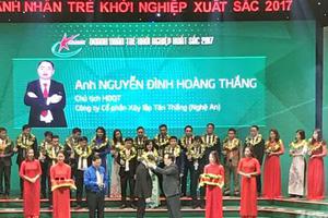 Hội Doanh nhân trẻ Nghệ An: 03 doanh nhân trẻ khởi nghiệp xuất sắc năm 2015